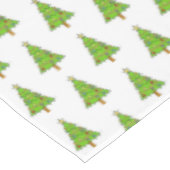 Nappe de table sapin de Noël vert classique lumine (Angle)
