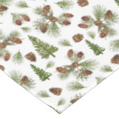 Nappe de table thème pin moderne d'hiver (Angle)