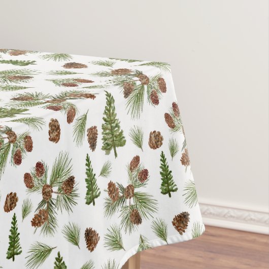 Nappe de table thème pin moderne d'hiver (In Situ)