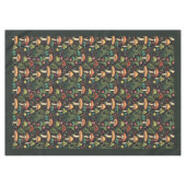 Nappe de table vintage forestière, motif champigno (Devant (Horizontal))