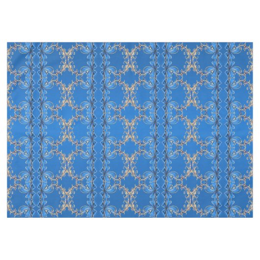Nappe de vacances Blue Gold Flower (Devant (Horizontal))