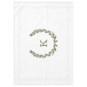 Nappe de vacances de monogramme de guirlande de (Devant)