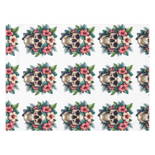 Nappe Décay tropicale : Fleur et os (Devant (Horizontal))