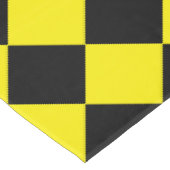Nappe d'échecs noir et jaune (Angle)