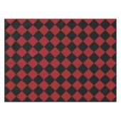 Nappe d'échecs rouge noir (Devant (Horizontal))