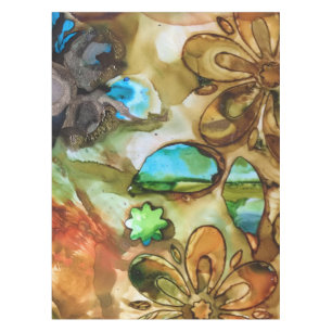 Nappe d'éclaboussure de turquoise
