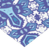 Nappe déco maison bleu marine et blanc (Angle)