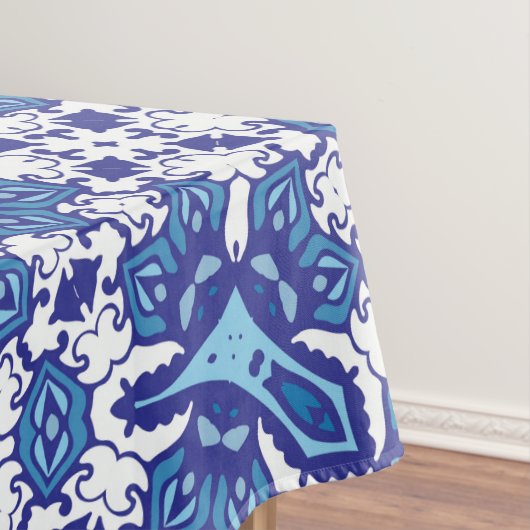 Nappe déco maison bleu marine et blanc (In Situ)