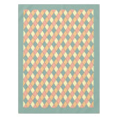 Nappe Décor à motif diamant arlequin pastel (Devant)