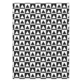 Nappe Décor blanc&noir Triangles&Checkers Design (Devant)