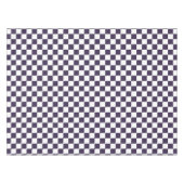 Nappe Décor blanc violet À damiers Motif (Devant (Horizontal))