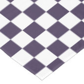 Nappe Décor blanc violet À damiers Motif (Angle)