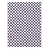 Nappe Décor blanc violet À damiers Motif (Devant)