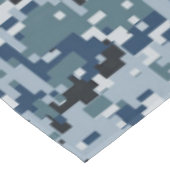 Nappe Décor Camouflage Pixels numériques bleu marine (Angle)