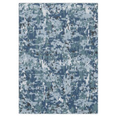 Nappe Décor Camouflage Pixels numériques bleu marine (Devant)
