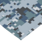 Nappe Décor Camouflage Pixels numériques bleu marine (Angle)