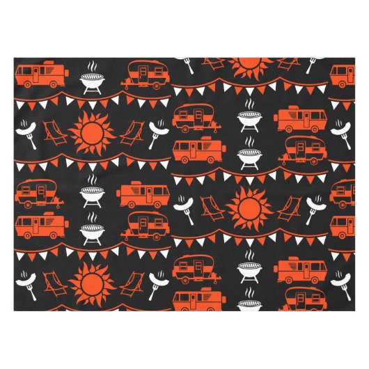Nappe Décor camping Caravan (Devant (Horizontal))