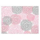 Nappe Décor d'art floral Dahlia gris rose, fleurs (Devant (Horizontal))