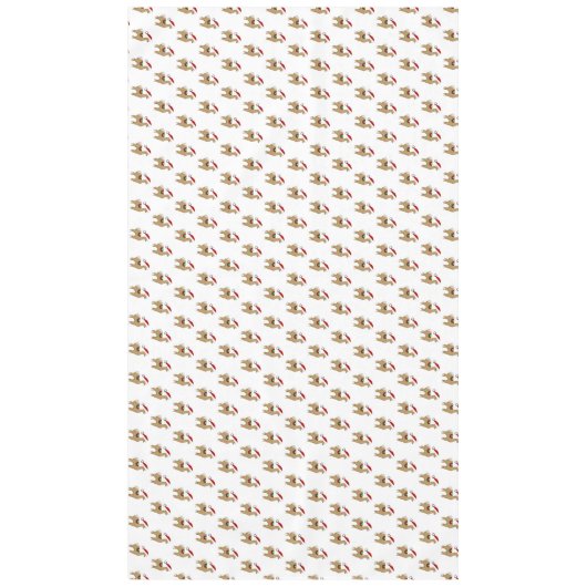 Nappe Décor de fête de Noël d'Alpaca (Devant)