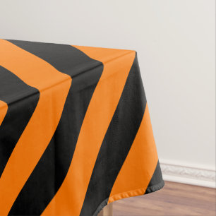 Nappe Décor de la fête d'Halloween Motif Orange Black St
