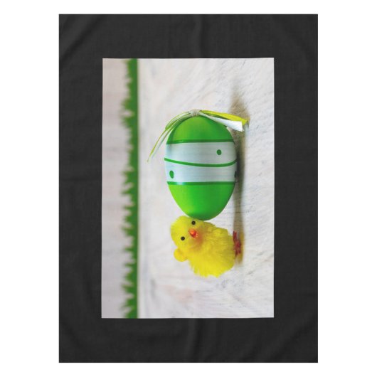 Nappe Décor de Pâques - OEuf de Pâques et poussin (Devant)
