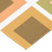 Nappe Décor des années 1950 Motif carreaux brûlés orange (Angle)