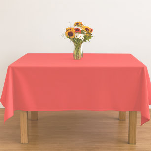 Nappe décor d'été de corail éclatant et solide