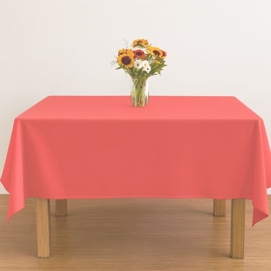 Nappe décor d'été de corail éclatant et solide