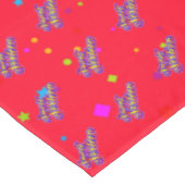 Nappe Décor Gradient Styliszed Sweet 16 sur Rouge (Angle)