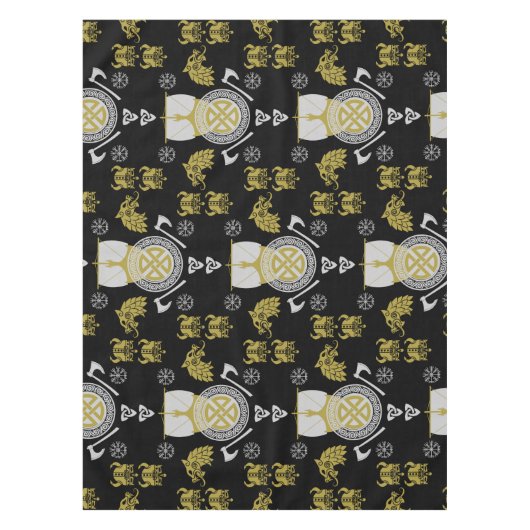 Nappe Décor maison scandinave Viking Norsemen (Devant)