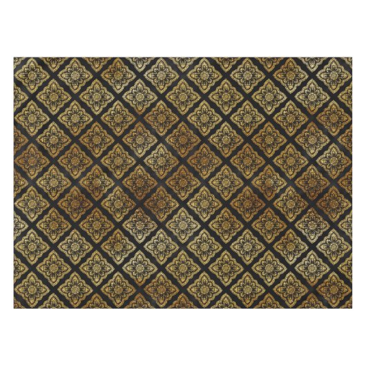 Nappe Décor Noir Et Or (Devant (Horizontal))