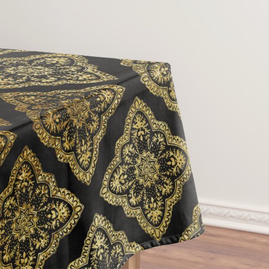 Nappe Décor Noir Et Or (In Situ)