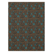 Nappe Décor ornemental de Noël joyeux noir (Devant)