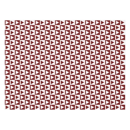 Nappe Décor rouge&blanc Triangles&Checkers Design (Devant (Horizontal))