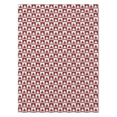 Nappe Décor rouge&blanc Triangles&Checkers Design (Devant)