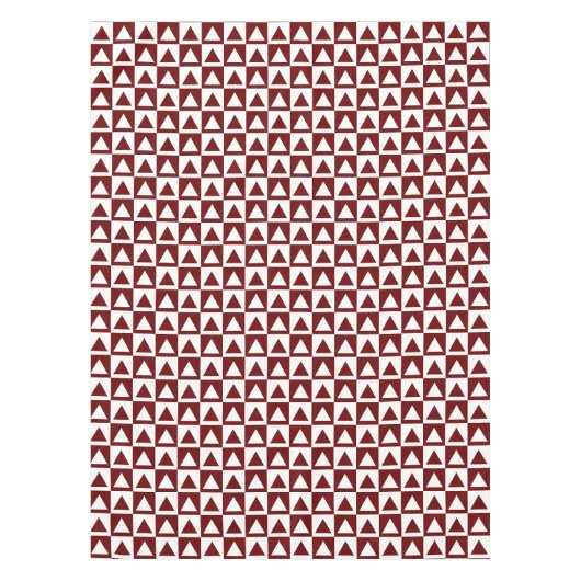 Nappe Décor rouge&blanc Triangles&Checkers Design (Devant)