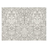 Nappe Décoration de maison florale en damas blanc élégan (Devant (Horizontal))