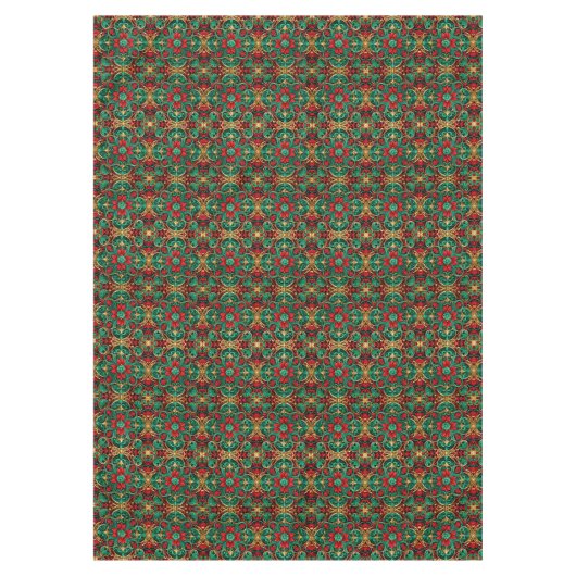 Nappe Décorative Rouge Vert Vacances (Devant)