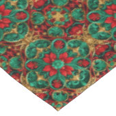 Nappe Décorative Rouge Vert Vacances (Angle)