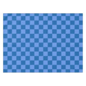Nappe Découvrez l'attrait du motif damier bleu (Devant (Horizontal))