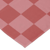 Nappe Découvrez le charme du damier rose et rouge (Angle)
