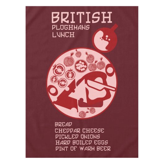 Nappe Déjeuner du pub British Ploughmans (Devant)