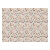 Nappe Delicate Watercolor Roses In Soft Pastel Colors  (Devant (Horizontal))