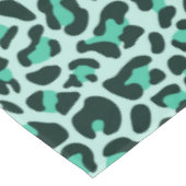 Nappe d'Empreinte de léopard bleu turquoise (Angle)