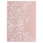 Nappe Dentelle blanche élégante florale et conception de (Devant)