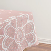 Nappe Dentelle blanche élégante florale et conception de (In Situ)