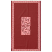 Nappe Dentelle de rennes de Noël 60" x 104" (Devant)