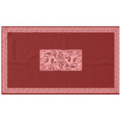Nappe Dentelle de rennes de Noël 60" x 104" (Devant (Horizontal))