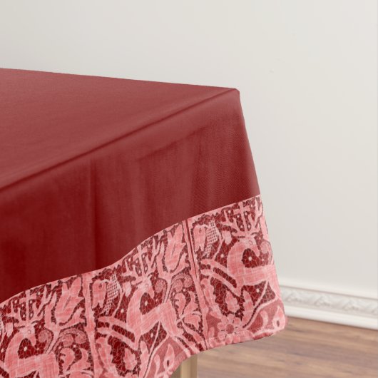 Nappe Dentelle de rennes de Noël 60" x 104" (In Situ)