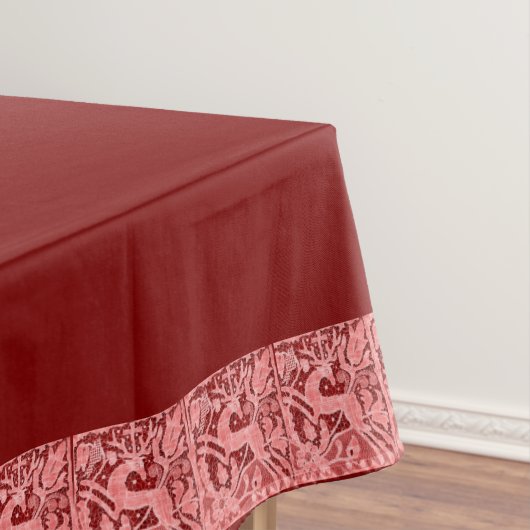 Nappe Dentelle de rennes de Noël 60" x 84" (In Situ)